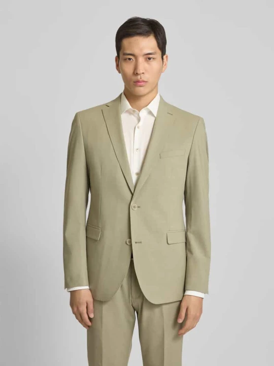 Zdjęcie produktu Marynarka do garnituru o kroju slim fit z melanżowego streczu s.Oliver Jasnozielony