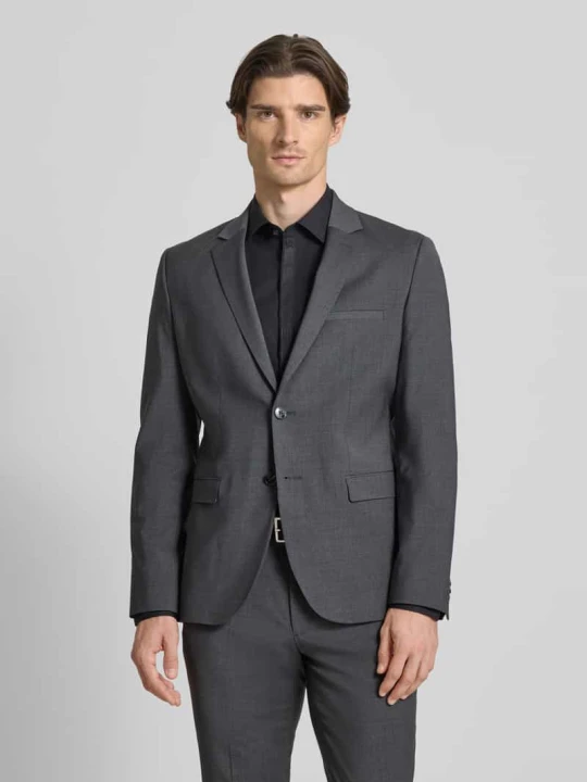 Zdjęcie produktu Marynarka do garnituru o kroju slim fit z mieszanki wełny model ‘ARTI’ Hugo Antracytowy