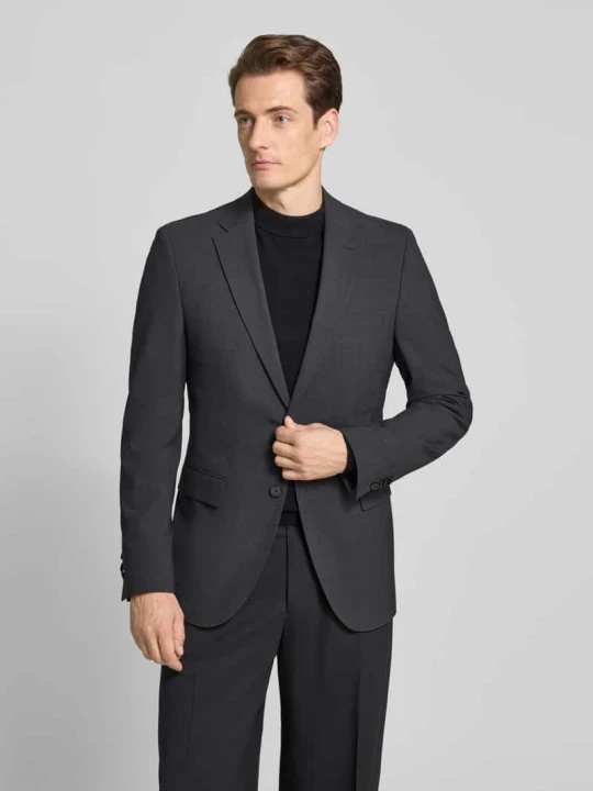 Zdjęcie produktu Marynarka garniturowa o kroju slim fit z mieszanki żywej wełny model 'H-HARVEY-MM-C-NF' Boss Antracytowy