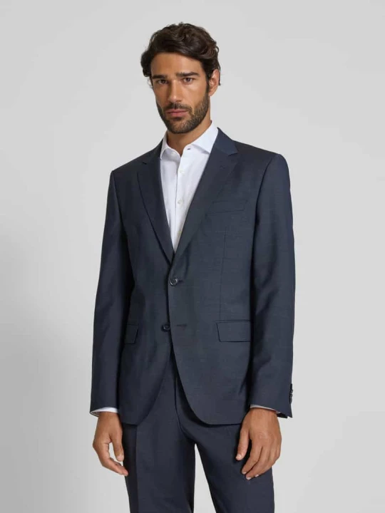 Zdjęcie produktu Marynarka do garnituru o kroju slim fit z mieszanki żywej wełny model ‘HUGE’ Boss Ciemnoniebieski
