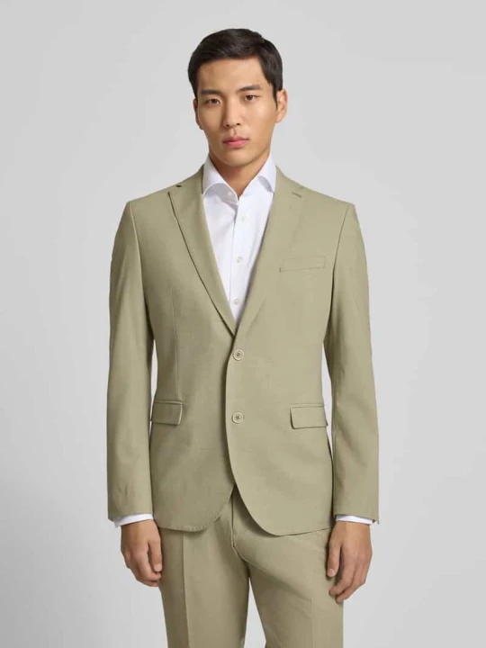 Zdjęcie produktu Marynarka do garnituru o kroju slim fit z poduszkami na ramionach s.Oliver Jasnozielony