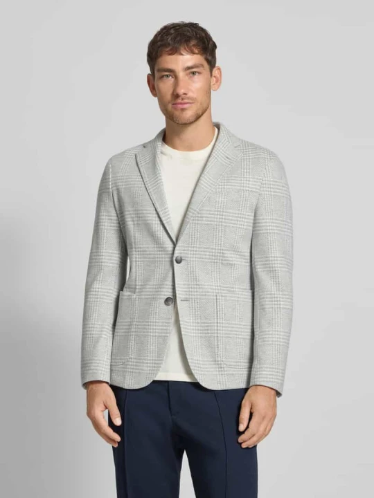 Zdjęcie produktu Marynarka do garnituru o kroju slim fit z włoskiego dżerseju model ‘HANRY’ Boss Jasnoszary