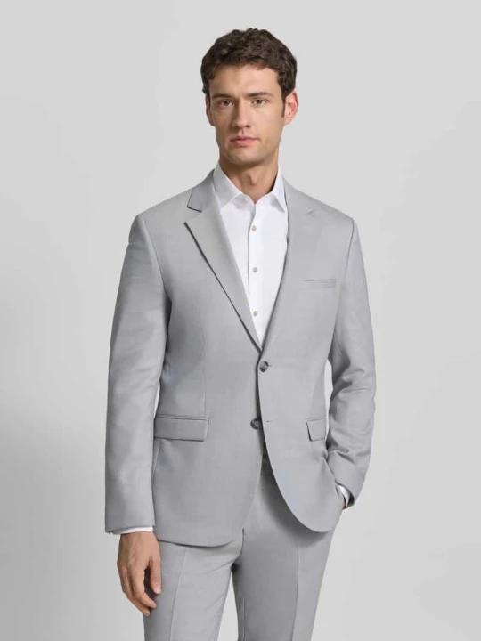 Zdjęcie produktu Marynarka o kroju super slim fit z dodatkiem wełny model 'ARTI253X' Hugo Jasnoszary