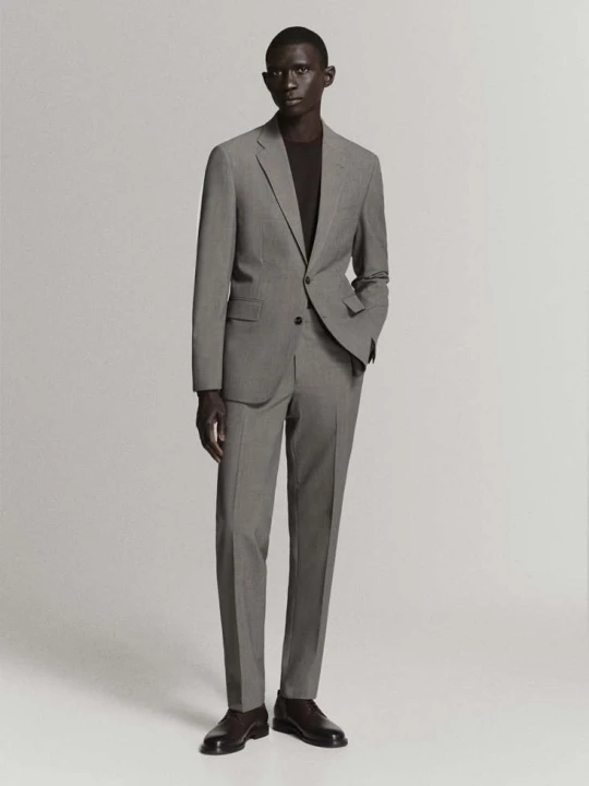 Zdjęcie produktu Marynarka garniturowa Milan slim fit brązowy - Mężczyzna - MANGO MAN