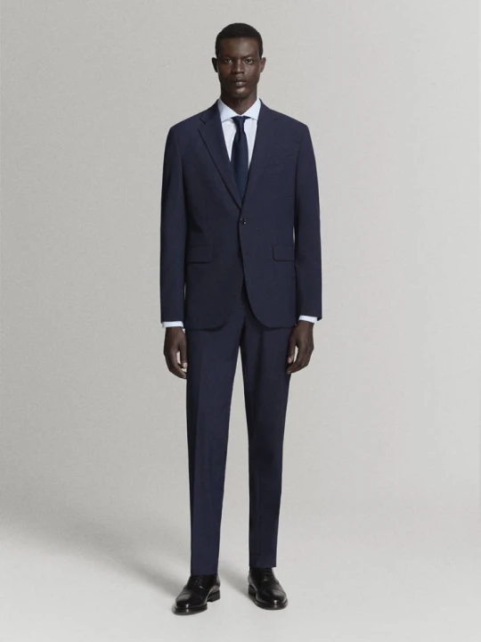 Zdjęcie produktu Marynarka garniturowa Milan slim fit ciemnogranatowy - Mężczyzna - - MANGO MAN