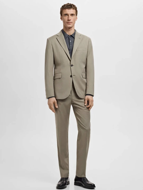 Zdjęcie produktu Marynarka garniturowa Milan slim fit norkowy szary - Mężczyzna - MANGO MAN