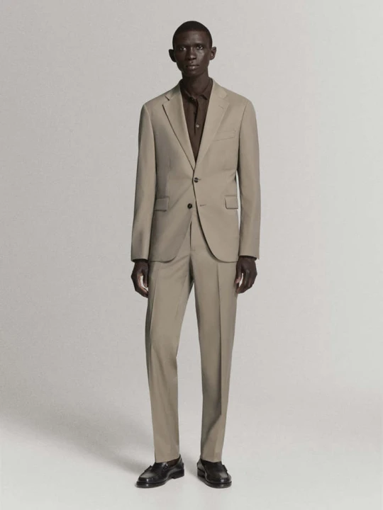 Zdjęcie produktu Marynarka garniturowa Milan slim fit norkowy szary - Mężczyzna - MANGO MAN