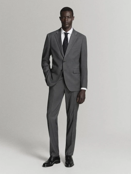 Zdjęcie produktu Marynarka garniturowa Milan slim fit szary - Mężczyzna - MANGO MAN