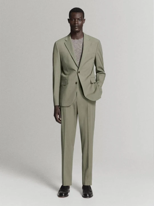 Zdjęcie produktu Marynarka garniturowa Milan slim fit zielony - Mężczyzna - MANGO MAN