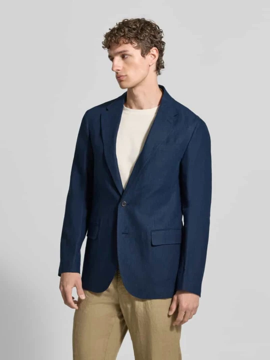 Zdjęcie produktu Marynarka garniturowa o kroju regular fit z czystego lnu Polo Ralph Lauren Granatowy