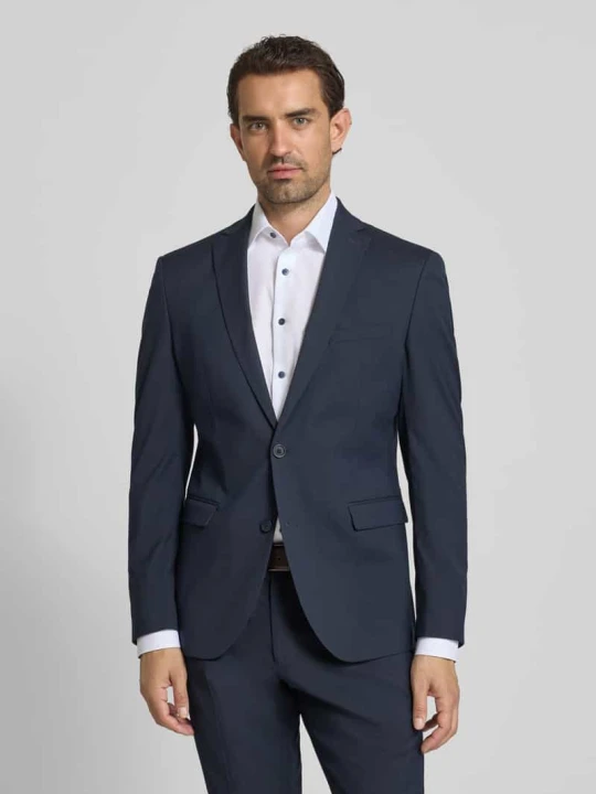 Zdjęcie produktu Marynarka garniturowa o kroju slim fit z dodatkiem wiskozy s.Oliver Ciemnoniebieski