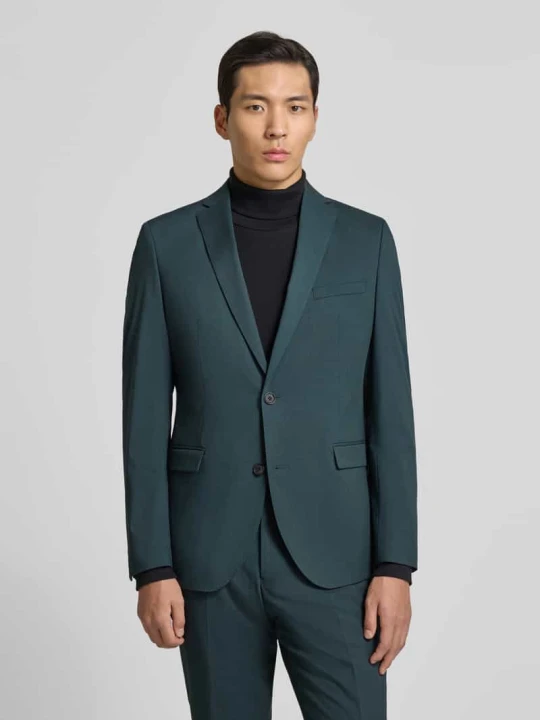 Zdjęcie produktu Marynarka garniturowa o kroju slim fit z dodatkiem wiskozy s.Oliver Ciemnozielony