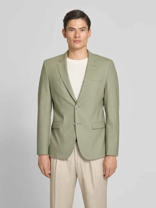 Zdjęcie produktu Marynarka garniturowa o kroju super slim fit z mieszanki wełny model 'ARTI' Hugo Jasnozielony