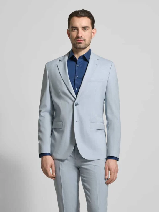 Zdjęcie produktu Marynarka garniturowa o kroju super slim fit z mieszanki żywej wełny model 'ARTI' Hugo Jasnoniebieski