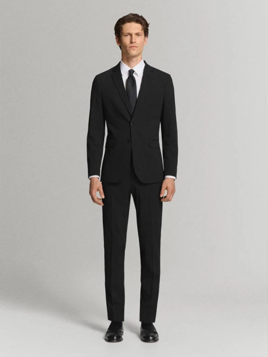 Zdjęcie produktu Marynarka garniturowa París super slim fit czarny - Mężczyzna - MANGO MAN