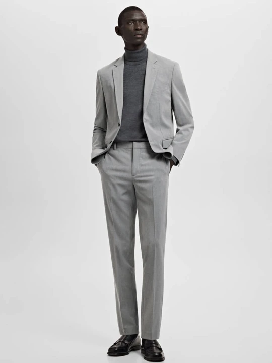 Zdjęcie produktu Marynarka garniturowa París super slim fit szary - Mężczyzna - MANGO MAN