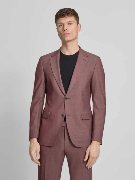 Zdjęcie produktu Marynarka garniturowa w kroju slim fit z domieszką wełny Strellson Ciemnoczerwony