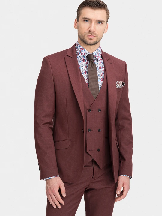 Zdjęcie produktu Marynarka GIORGIO 03069A50GSA Giacomo Conti Czerwony