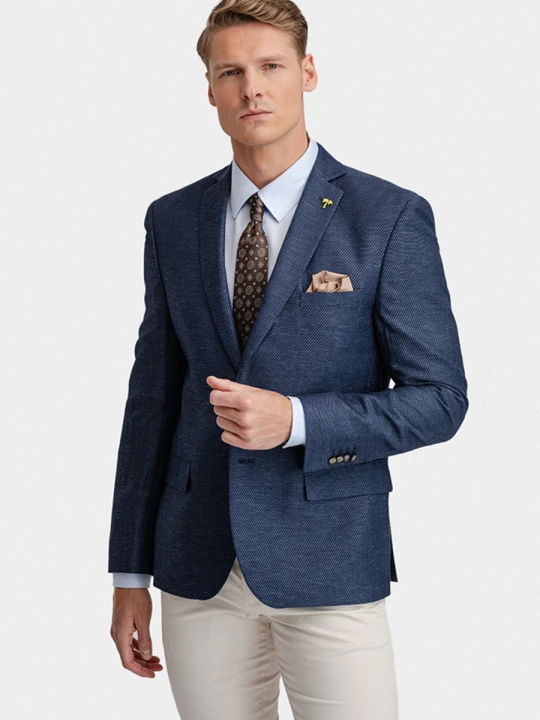 Zdjęcie produktu Marynarka GIULIO 01135B75SSA Giacomo Conti granatowy