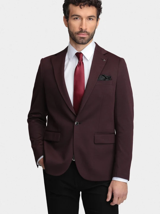 Zdjęcie produktu Marynarka MASSIMO 01145B55SCA Giacomo Conti bordowy