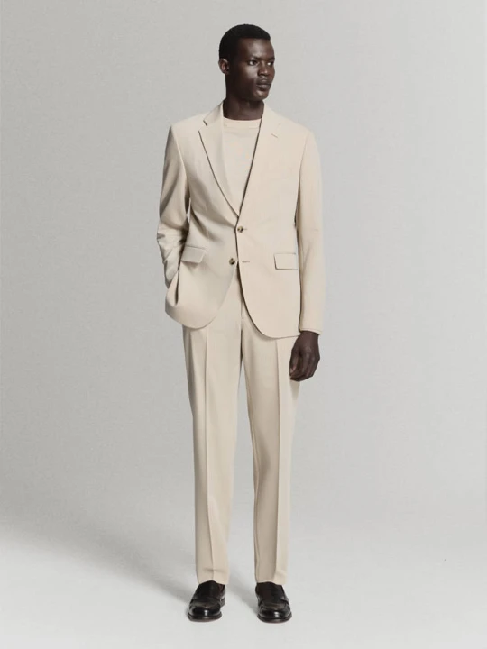 Zdjęcie produktu Marynarka garniturowa Milan slim fit beżowy - Mężczyzna - MANGO MAN