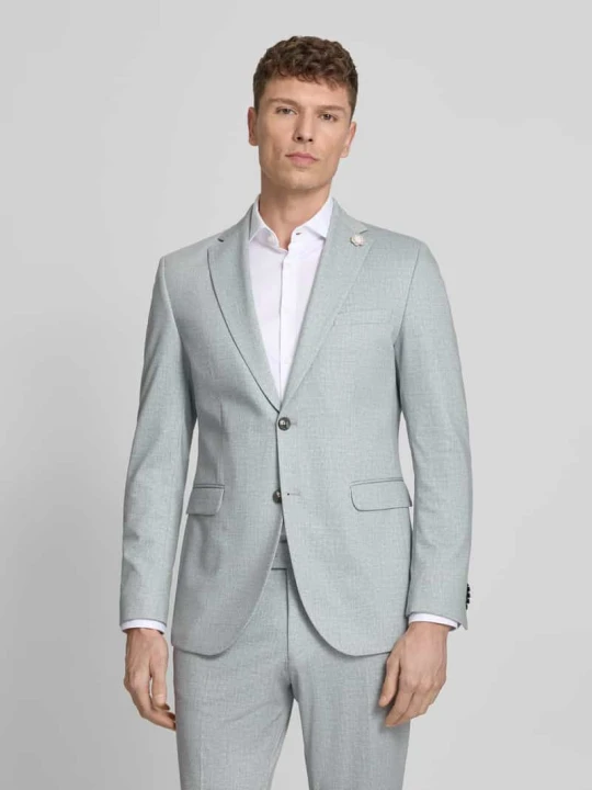 Zdjęcie produktu marynarka na 2 guziki krój slim fit model 'Paul' CG - Club of Gents Limonkowy