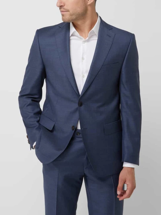 Zdjęcie produktu Marynarka na 2 guziki o kroju modern fit z żywej wełny model ‘Steven’ Carl Gross