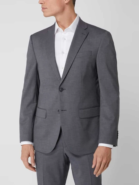 Zdjęcie produktu Marynarka na 2 guziki o kroju regular fit z dodatkiem żywej wełny Pierre Cardin Antracytowy