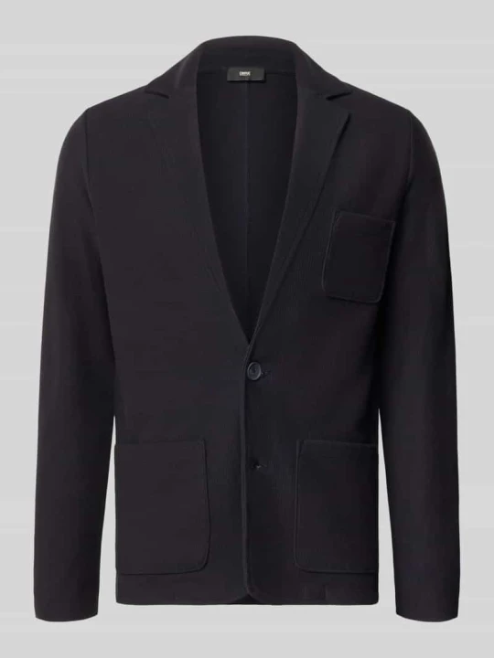 Zdjęcie produktu marynarka na 2 guziki o kroju slim fit model 'LENTINI' CINQUE Granatowy