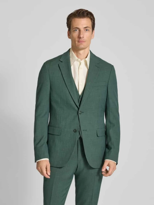 Zdjęcie produktu Marynarka na 2 guziki o kroju slim fit z dodatkiem wiskozy MCNEAL Zielony
