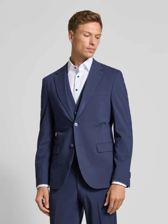 Zdjęcie produktu Marynarka na 2 guziki o kroju slim fit z kieszenią z patką MCNEAL Granatowy