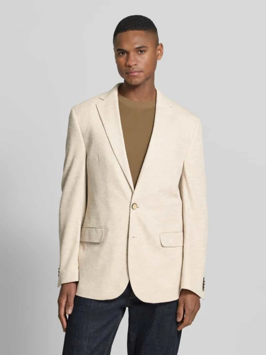 Zdjęcie produktu Marynarka Slim Fit na dwa guziki z kieszeniami z patkami MCNEAL Beżowy