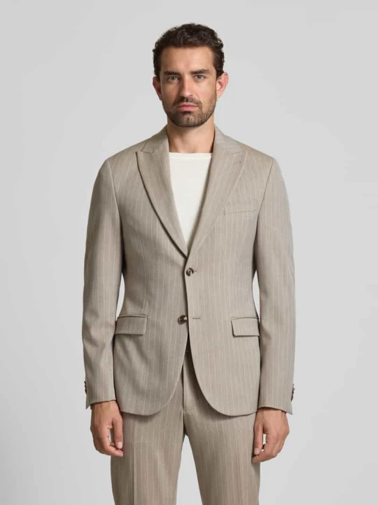 Zdjęcie produktu Marynarka na 2 guziki o kroju slim fit z kieszenią z patką MCNEAL Beżowy