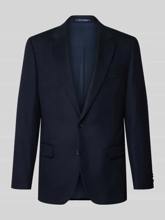 Zdjęcie produktu marynarka na 2 guziki o kroju slim fit z kieszeniami z patką Christian Berg Ciemnoniebieski