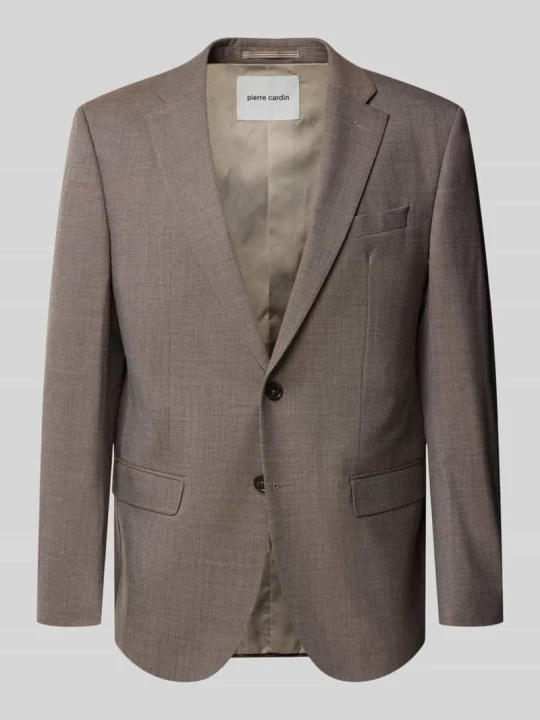 Zdjęcie produktu marynarka na 2 guziki o kroju slim fit z kieszeniami z patką model 'Grant' Pierre Cardin Jasnobrązowy