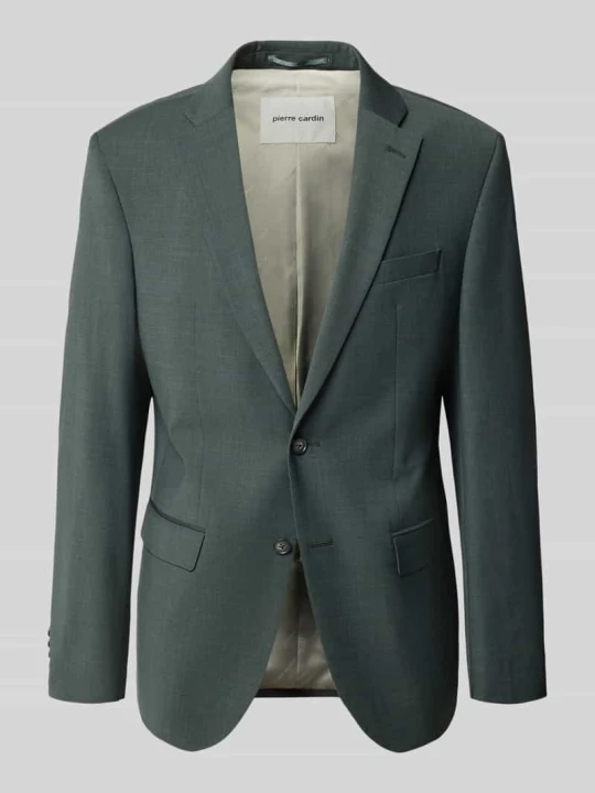 Zdjęcie produktu marynarka na 2 guziki o kroju slim fit z kieszeniami z patką model 'Grant' Pierre Cardin Zielony