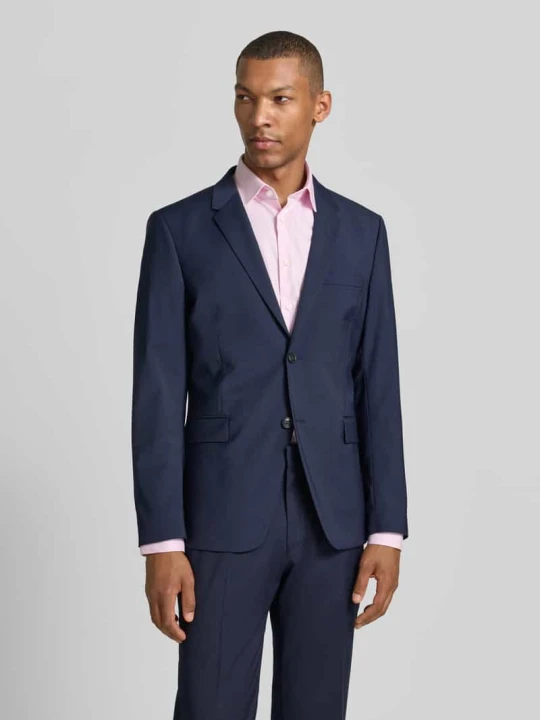 Zdjęcie produktu marynarka na 2 guziki o kroju slim fit z kieszeniami z patką model 'JAMIE' Tiger Of Sweden Królewski niebieski