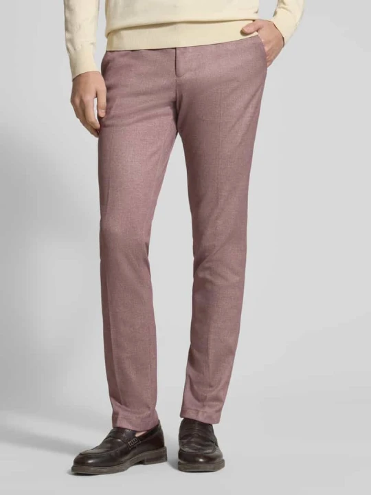 Zdjęcie produktu marynarka na 2 guziki o kroju slim fit z kieszeniami z patką Zuitable Brudnoróżowy