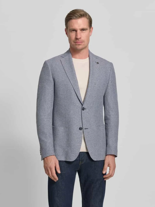 Zdjęcie produktu Marynarka na 2 guziki o kroju slim fit z kołnierzem z połami Roy Robson Niebieski