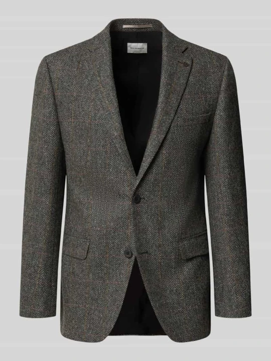 Zdjęcie produktu marynarka na 2 guziki o kroju slim fit z żywej wełny Roy Robson Antracytowy