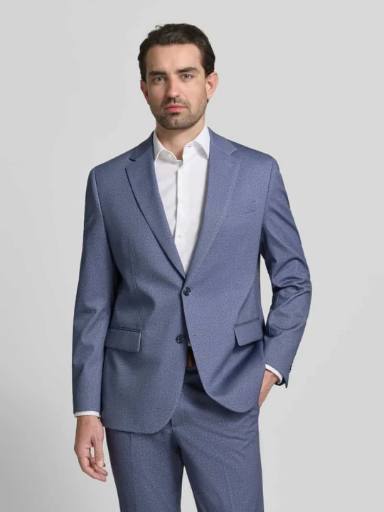 Zdjęcie produktu Marynarka Comfort Fit zapinana na 2 guziki z kołnierzem z klapami Christian Berg Granatowy
