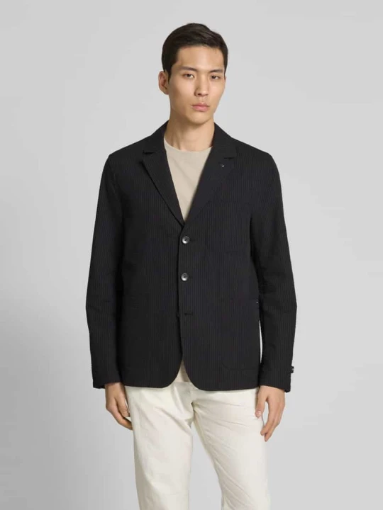 Zdjęcie produktu Marynarka na 3 guziki z kołnierzem z połami Scotch & Soda Czarny