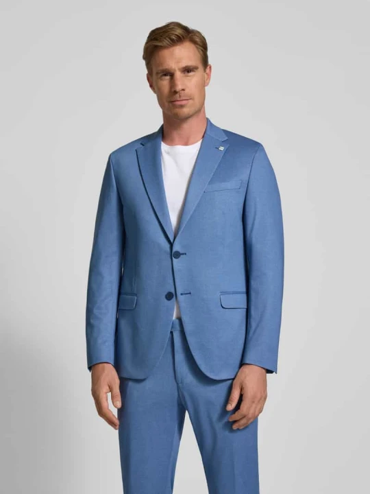 Zdjęcie produktu Marynarka na dwa guziki o kroju slim fit model ‘Anello’ Digel Jasnoniebieski