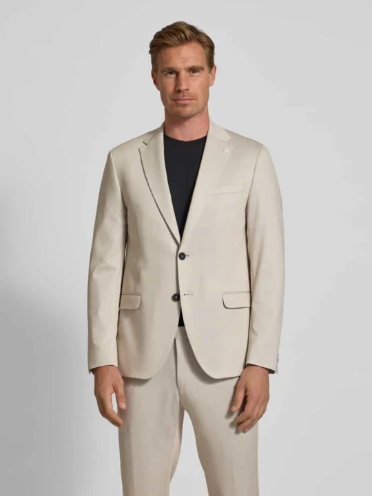 Zdjęcie produktu Marynarka na dwa guziki o kroju slim fit model ‘Anello’ Digel Gliniany
