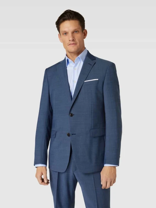Zdjęcie produktu Marynarka na 2 guziki o kroju slim fit z dodatkiem wełny model „Finch” JOOP! Niebieski