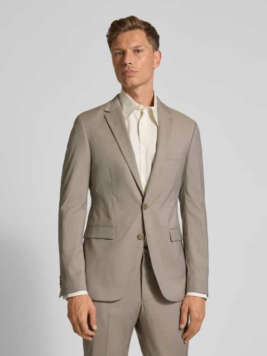Zdjęcie produktu Marynarka na dwa guziki o kroju super slim fit z kieszeniami z patką MCNEAL Beżowy