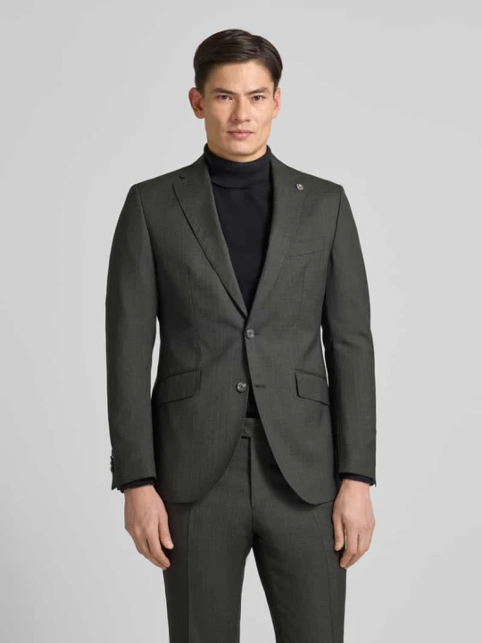 Zdjęcie produktu Marynarka na 2 guziki z Kołnierz z połami Model 'Corsin' CG - Club of Gents Ciemnozielony