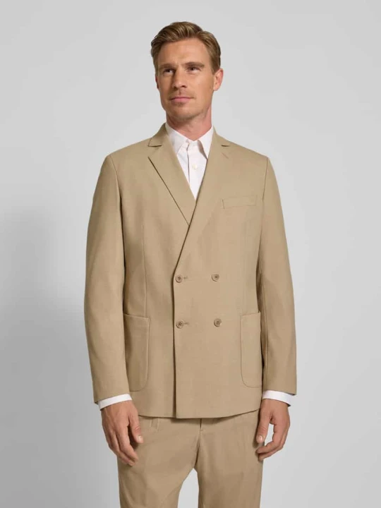 Zdjęcie produktu Marynarka o kroju slim fit z kołnierzem z połami s.Oliver Camel