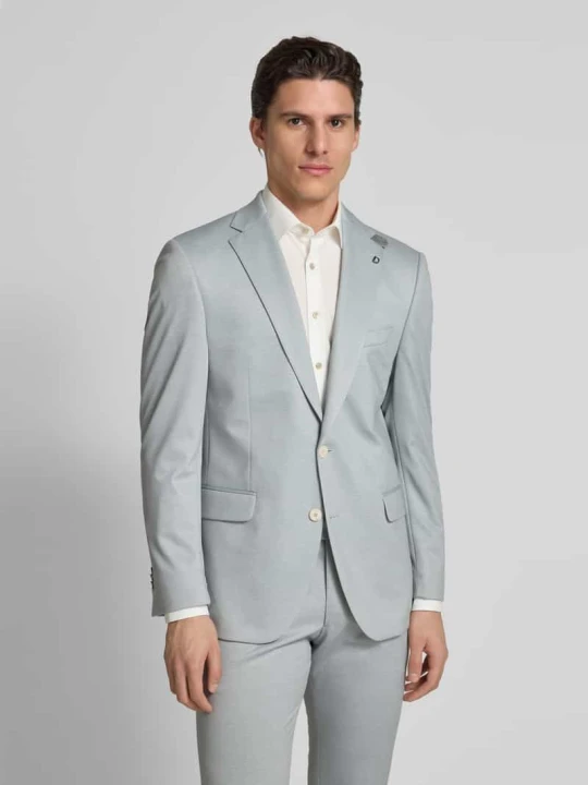 Zdjęcie produktu Marynarka o kroju modern fit z brustaszą model ‘Ezzo’ Digel Jasnozielony
