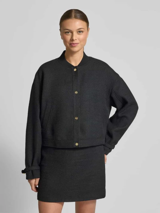 Zdjęcie produktu Oversized blezer o wyglądzie bouclé model 'ASENSE-1' Hugo Czarny